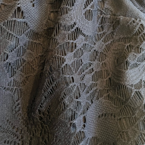 ⭐️EUC - Speechless Girls Junior Size Medium Navy Dress with Lace and Stripes - Picture 3 of 6